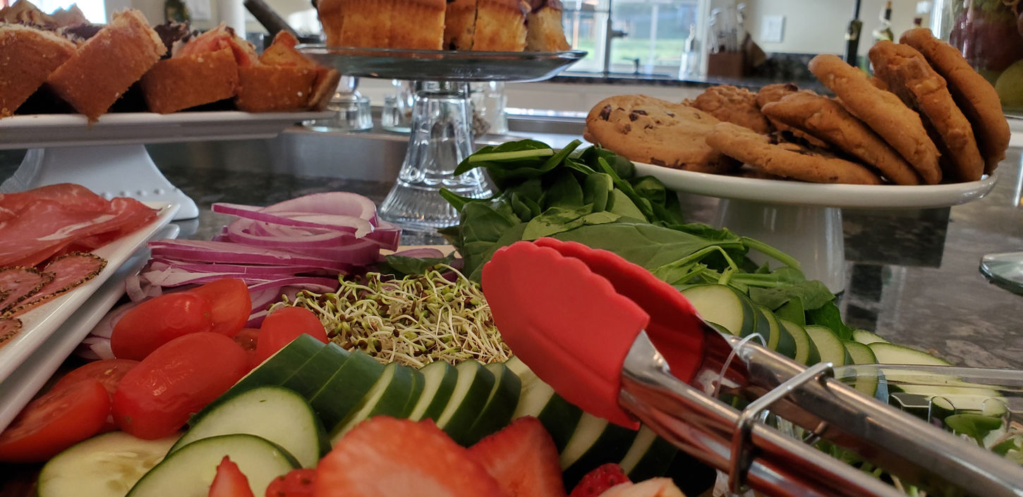 fruit displayed at the Grayson Bed & Breakfast
