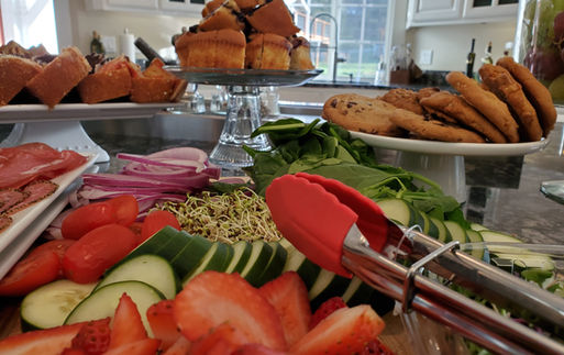 fruit displayed at the Grayson Bed & Breakfast