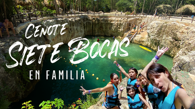 Cenote 7 Bocas | Cancún en familia 