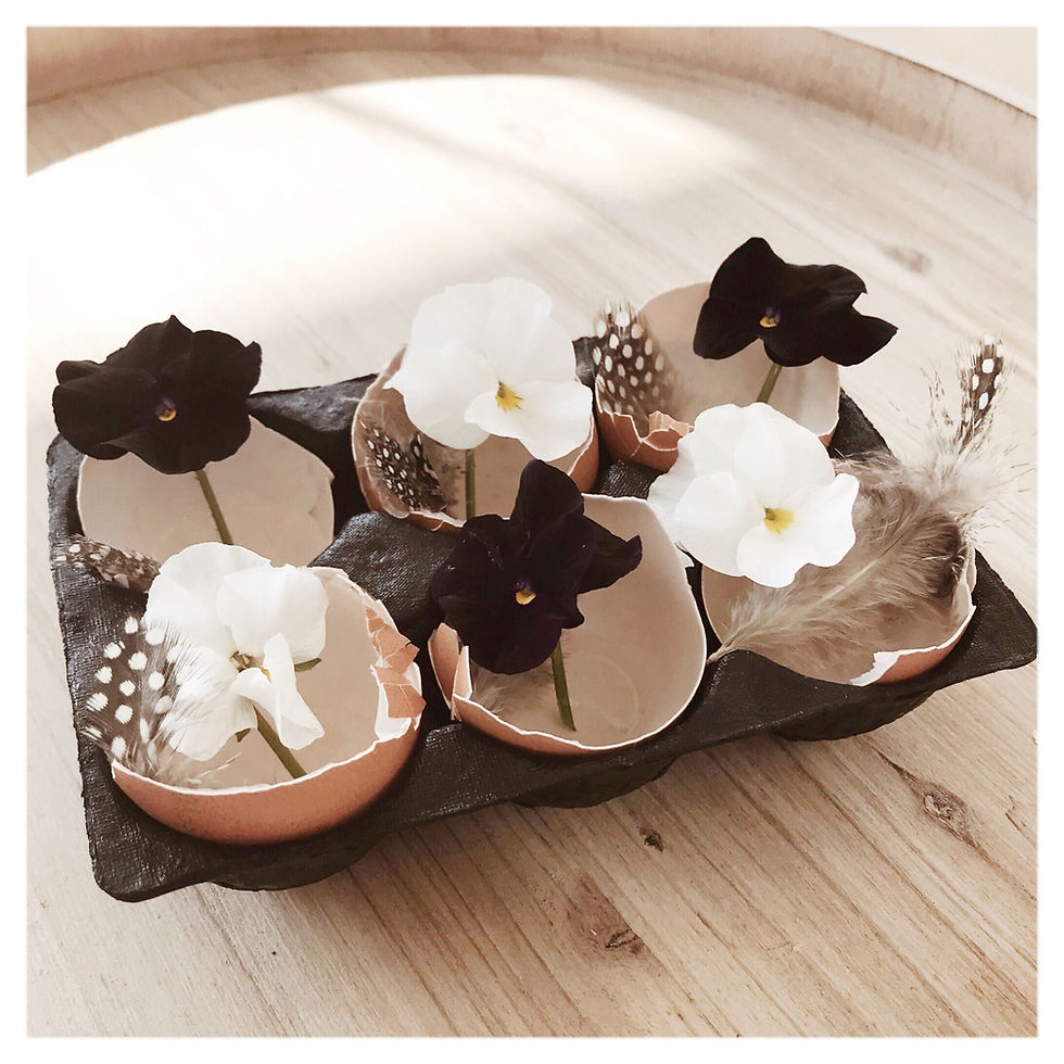 Miniature : carton à oeufs pour décoration de Pâques