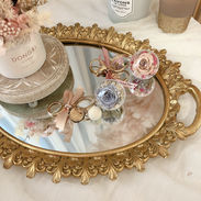 粉色＆藍色系永生玫瑰花球吊飾