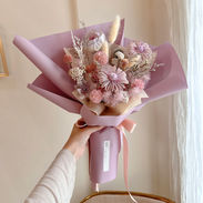 苳日紫色系乾燥花束