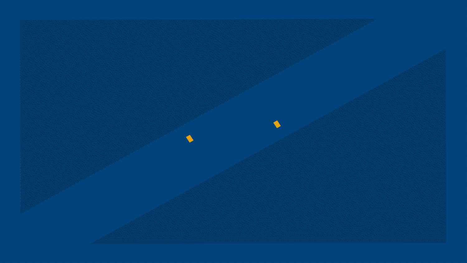 Gold lines form diagonally across a blue panel which then opens to reveal video of a person in a pink lab coat and safety goggles using laboratory equipment. Text "Start your healthcare career" appears on bottom.