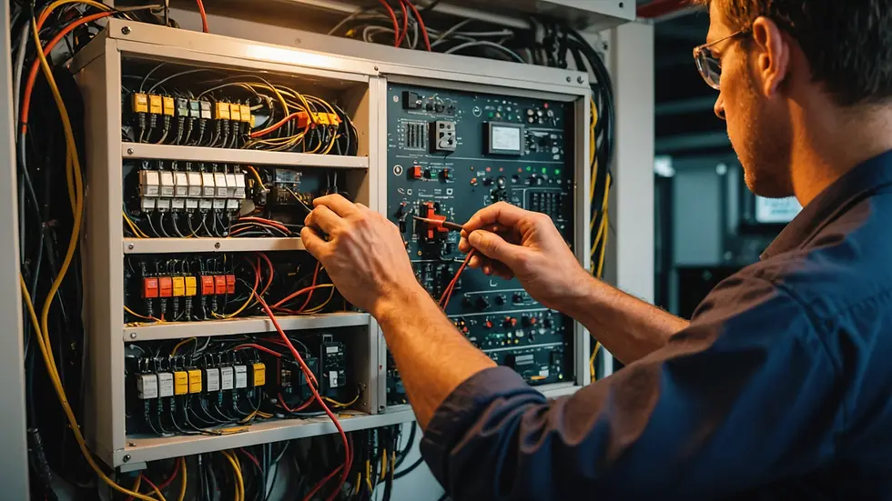 Emergency electrical repairs being conducted