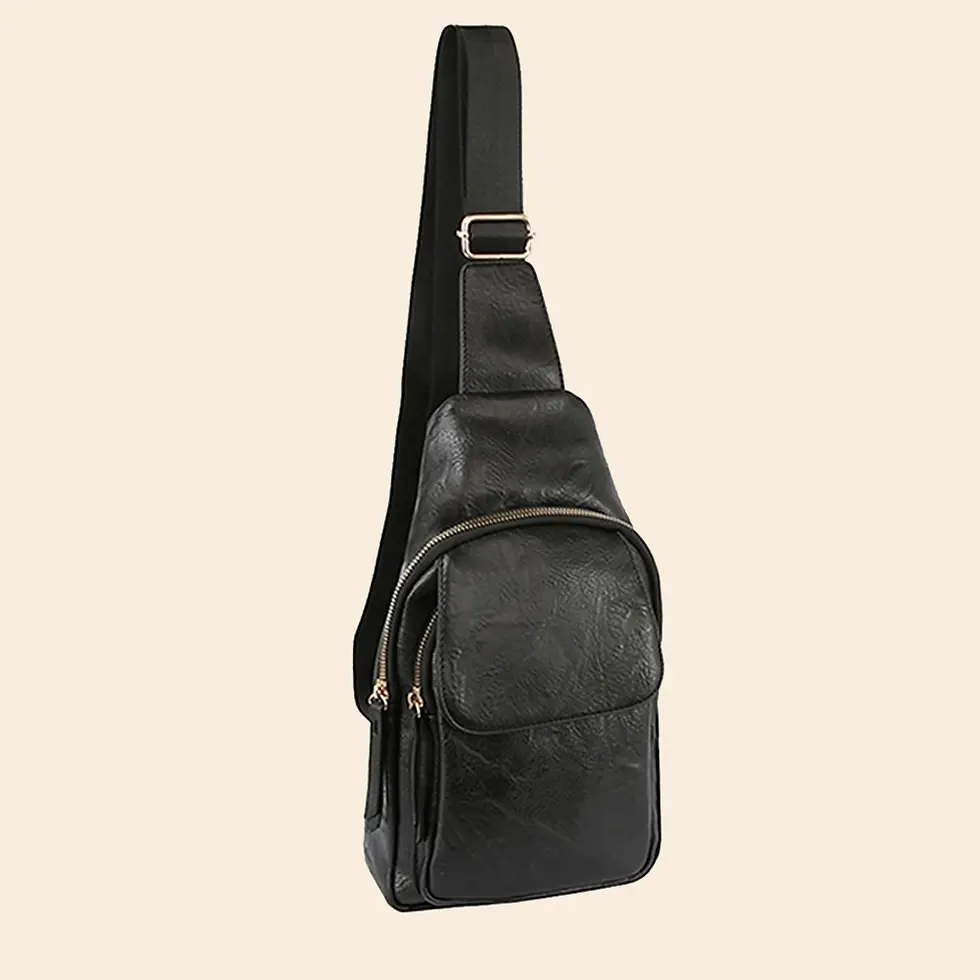 Thumbnail: Vegan Leather Fashion Flap Sling Bag