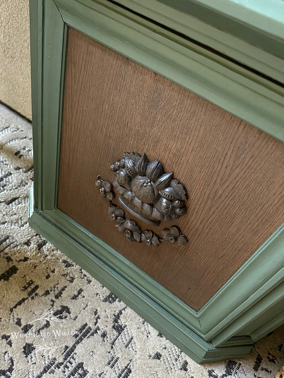 Thumbnail: Antique grandfather clock cabinet