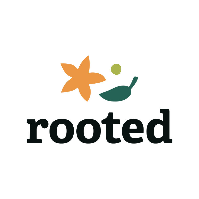 Rooted Logo. Logo for plant store