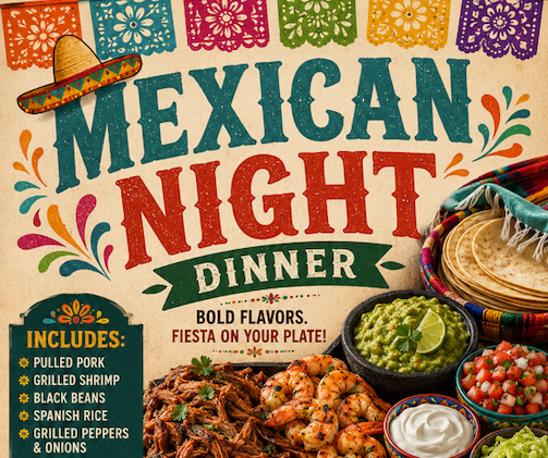 TGIF Dinner: Mexican Night with Nacho Mama's