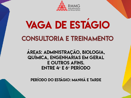 VAGA DE ESTÁGIO NA RMMG