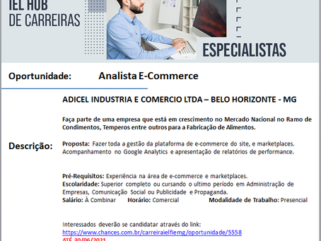 Oportunidade de Emprego