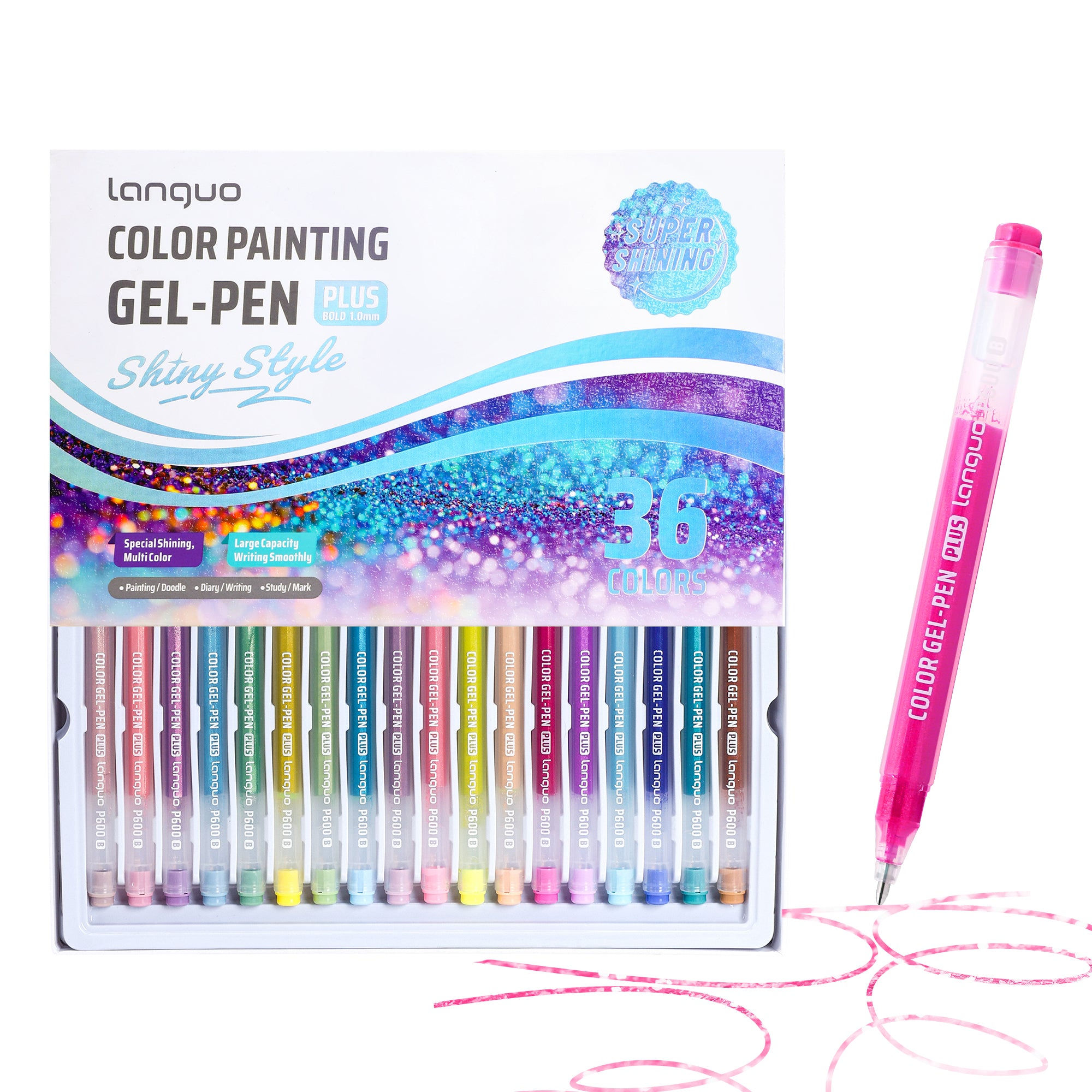 Plumas Gel Glitter 36