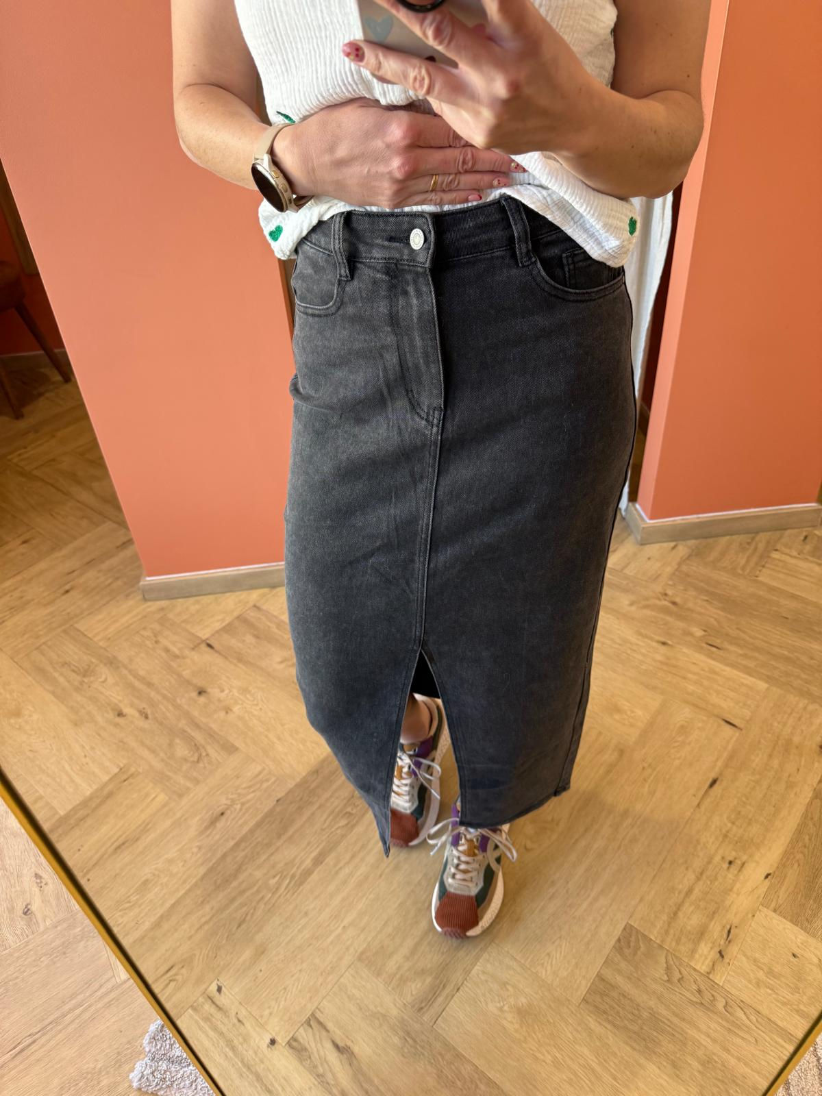 Jupe en jeans noire redial 