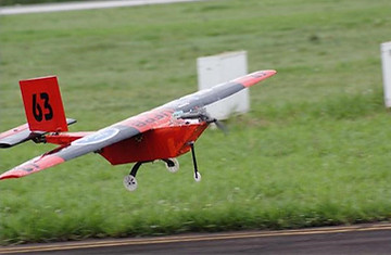Aeronave da equipe AeroJampa em voo