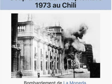 Le coup d’Etat du 11 septembre 1973 au Chili