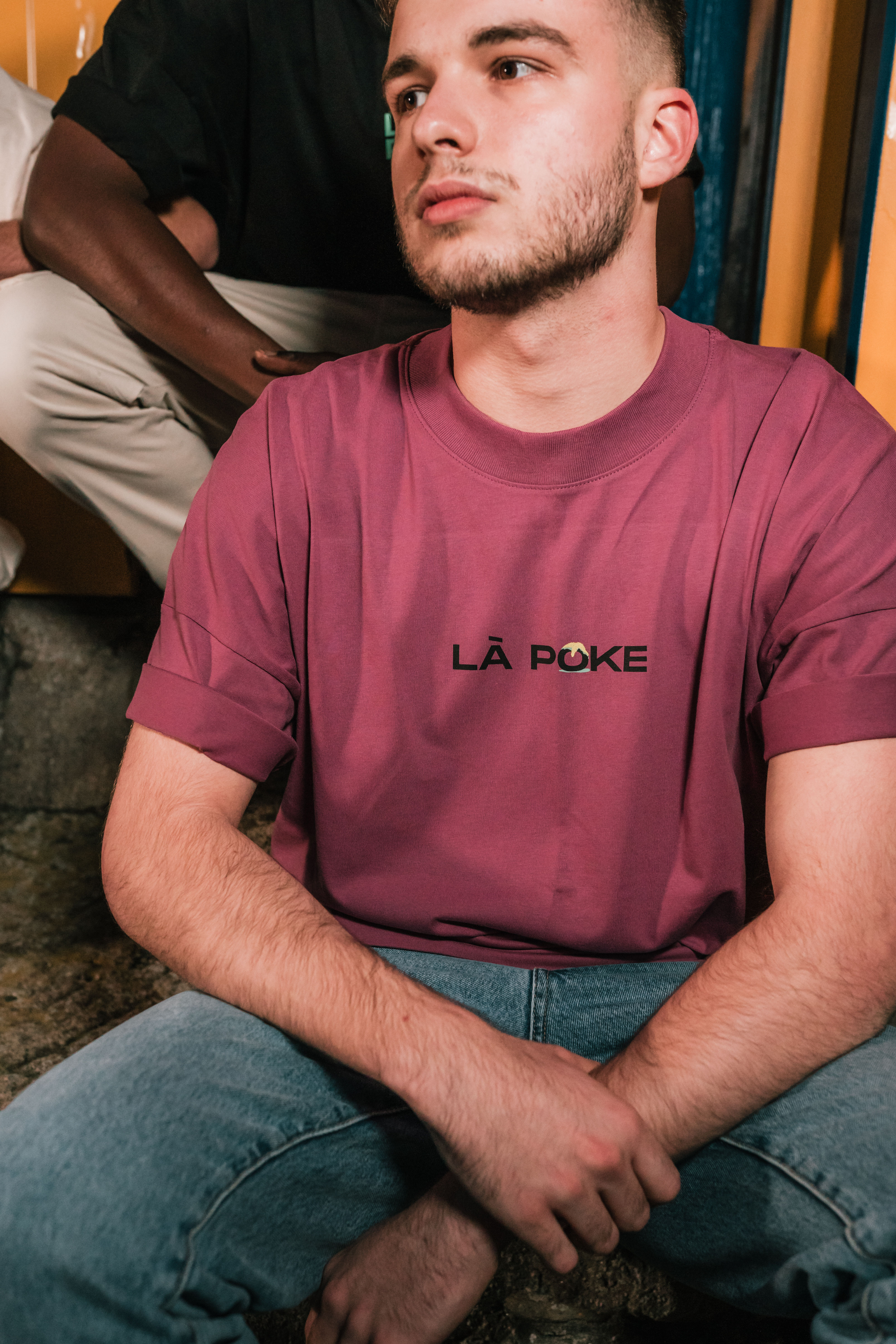 T-shirt Unisex "La poke part en vacs" Mauve