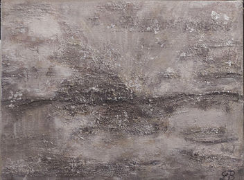 Mixed media abstract textured art painting by Mallorca artist Lucie Balaguer. Buy art by contacting sharon@artistsofmallorca.com or contact the artist directly