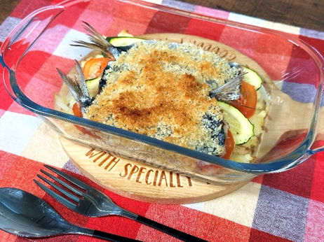 鰯と彩り野菜のスコップコロッケ風【動画】