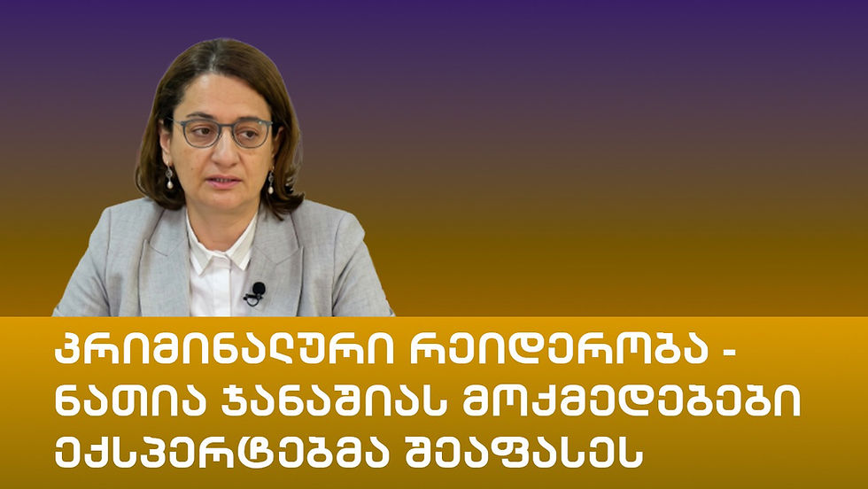 კრიმინალური რეიდერობა - ნათია ჯანაშიას მოქმედებები ექსპერტებმა შეაფასეს