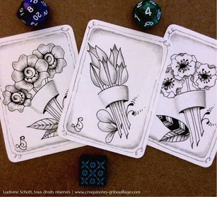 Cartes ATC Zentangle