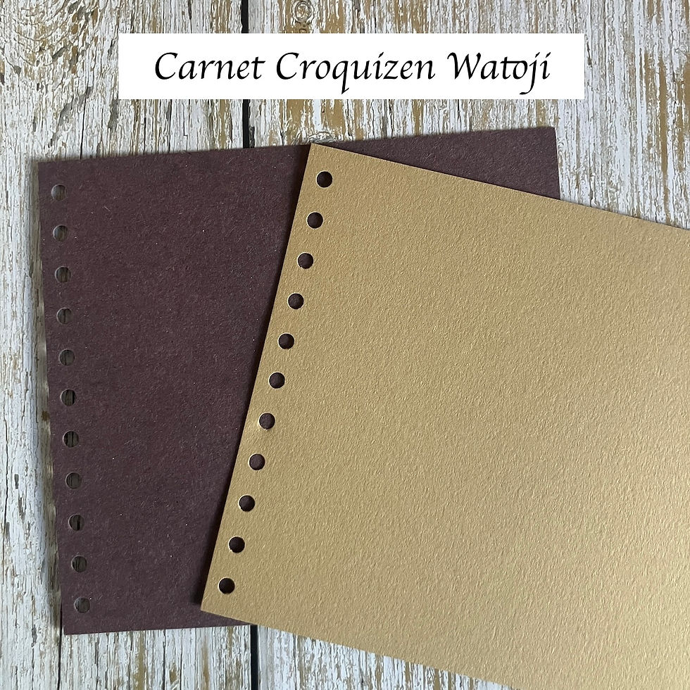 Miniature : Les papiers Croquizen™ - Carnet Watoji DIY