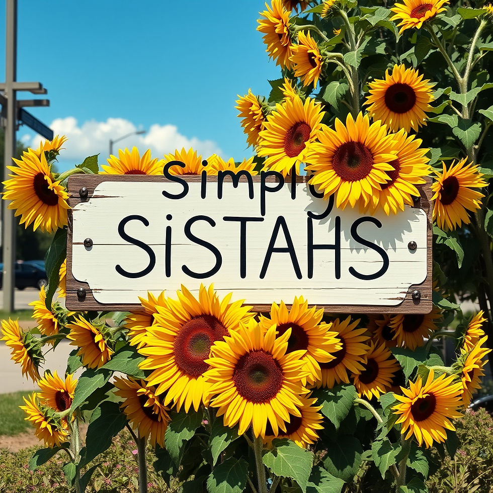 A SIGN THAT SAYS SIMPLY SISTAHS WITH SUNFLOWERS AROUND IT.jpg