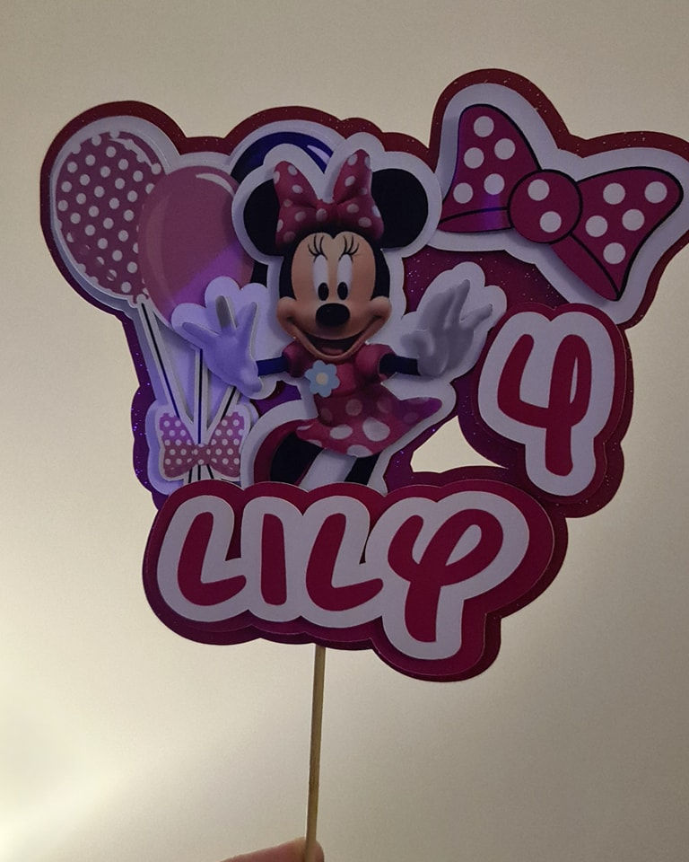 Minnie Mouse Card Topper
