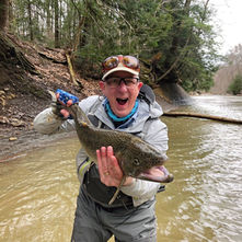 Fly-fishing for steelhead in Ohio