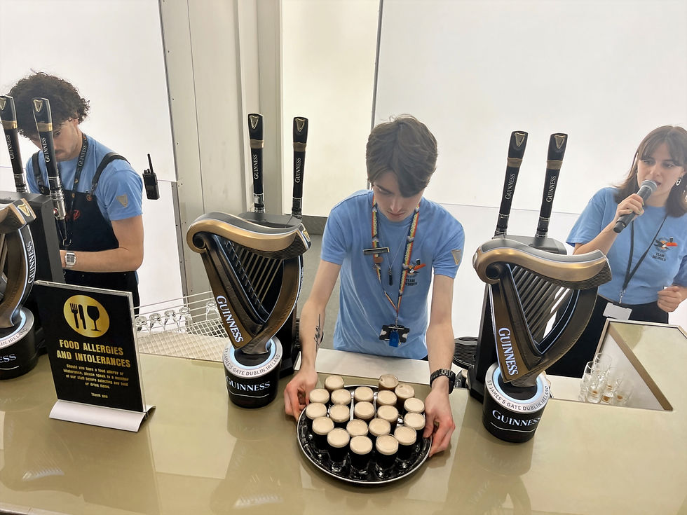 tasting at the Guinness Storehouse
