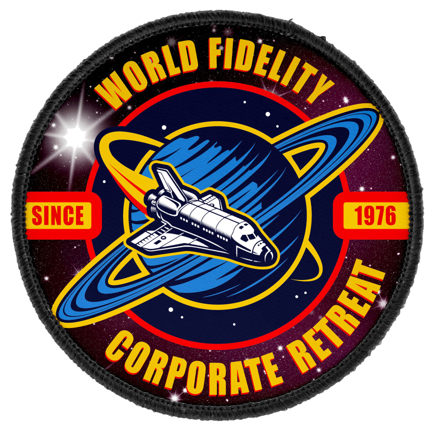 3" Round Patch with Adhesive & Black Border
