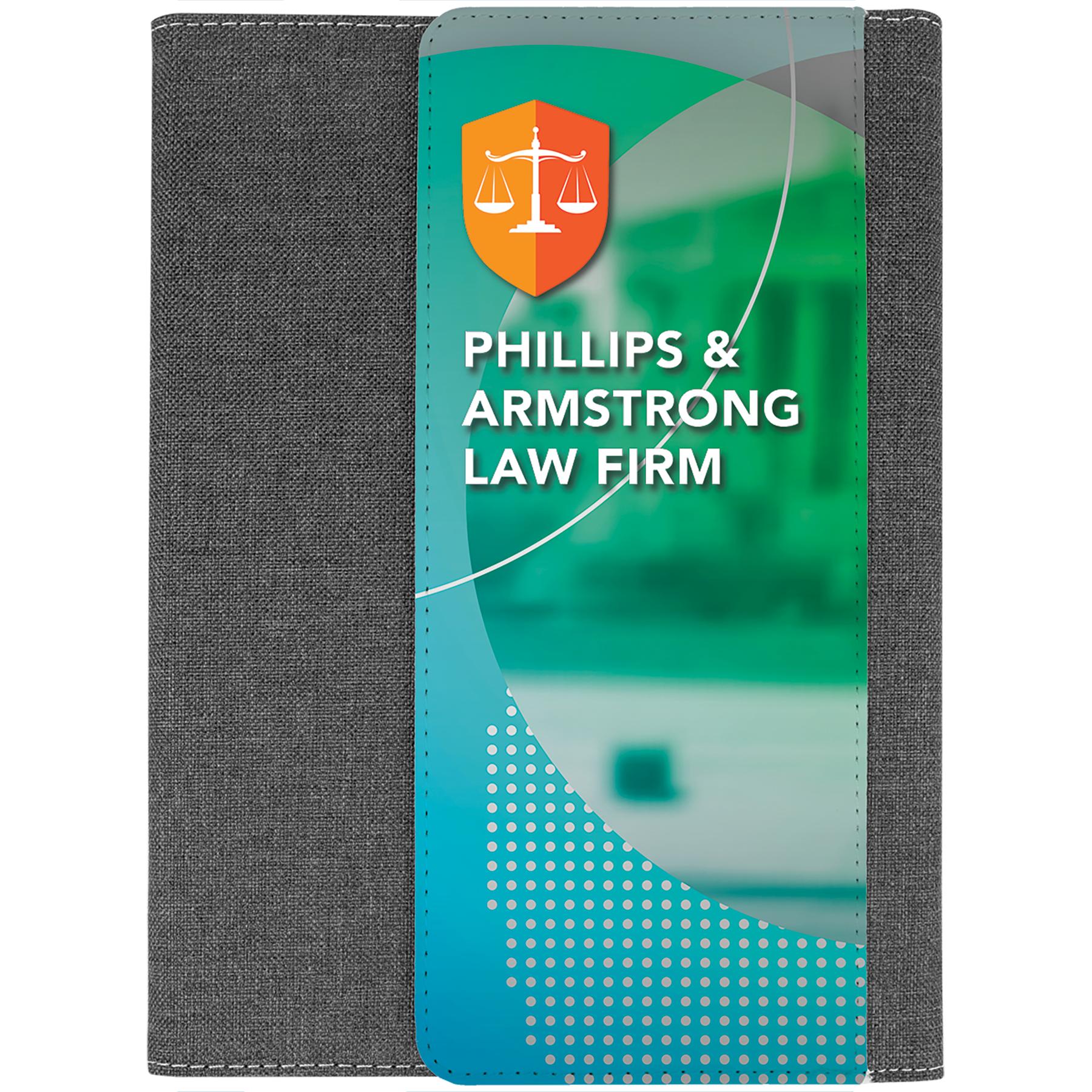 7" x 9" Portfolio Fold Over Flap Front Cover with Note Pad