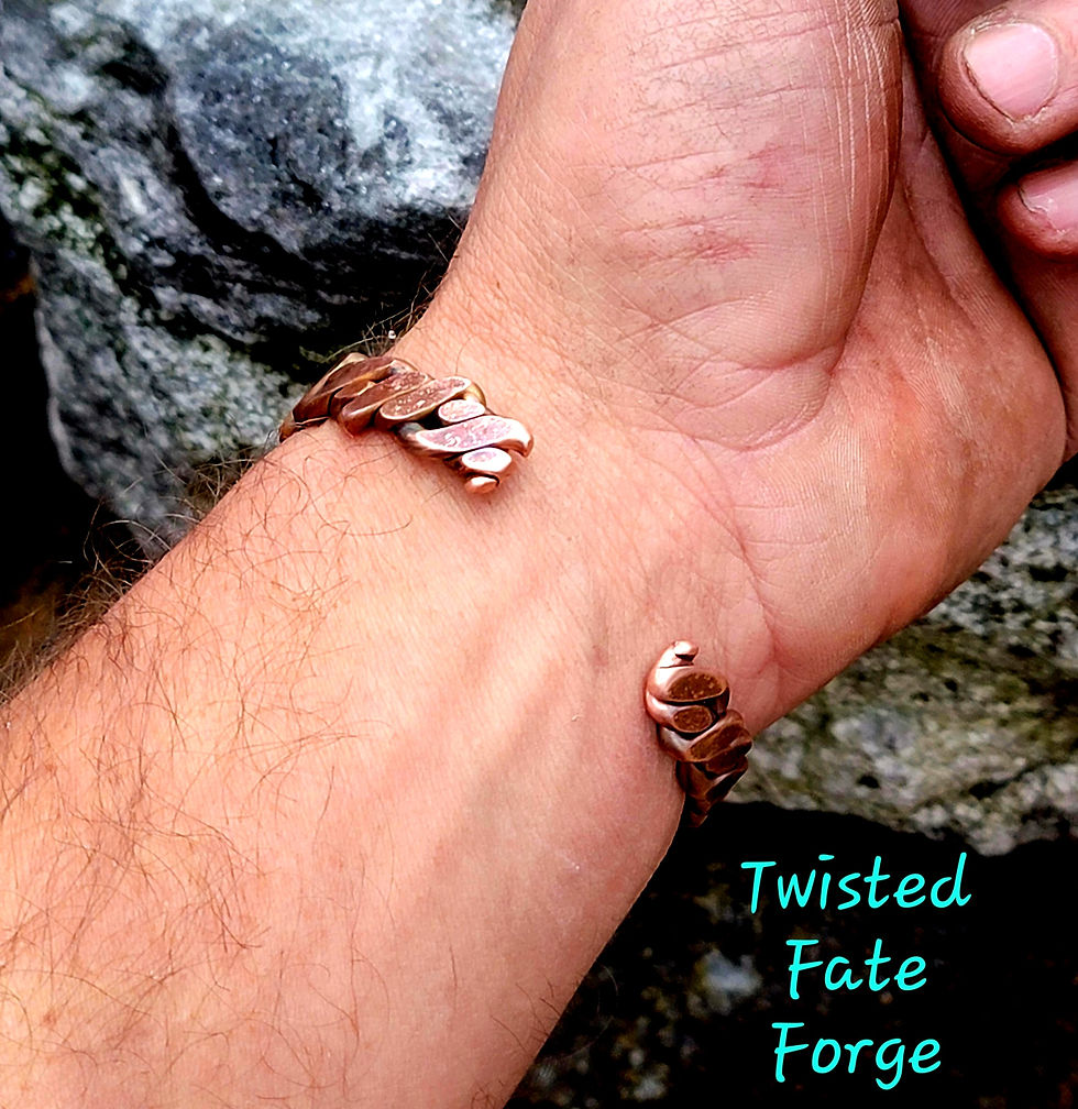 Thumbnail: Twisted Copper Cuffs. Feel great and look awesome. Makes awesome gifts.