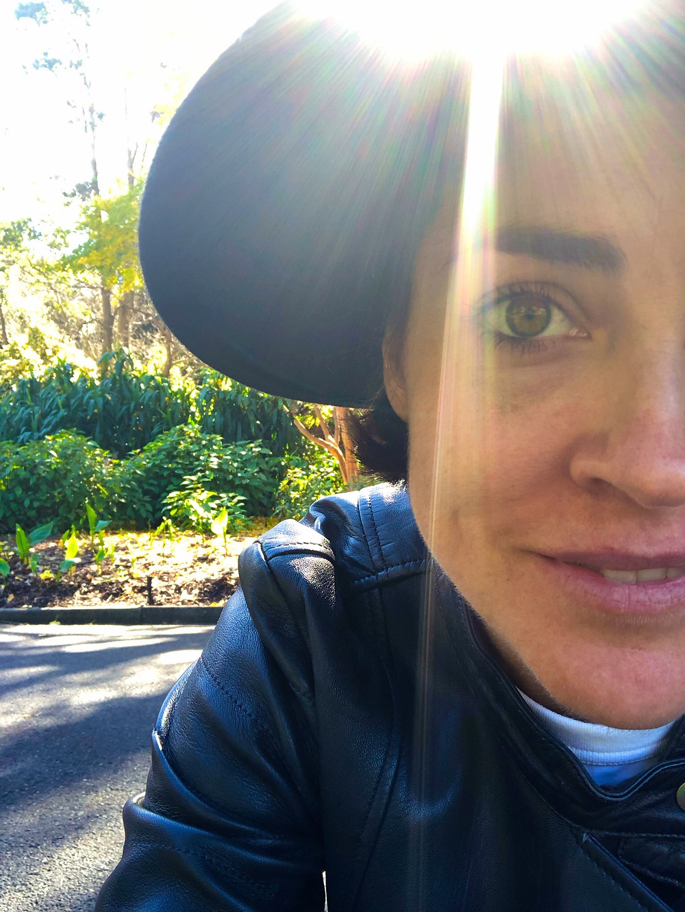 Me relaxed and enjoying the sunshine after the amazing tour!