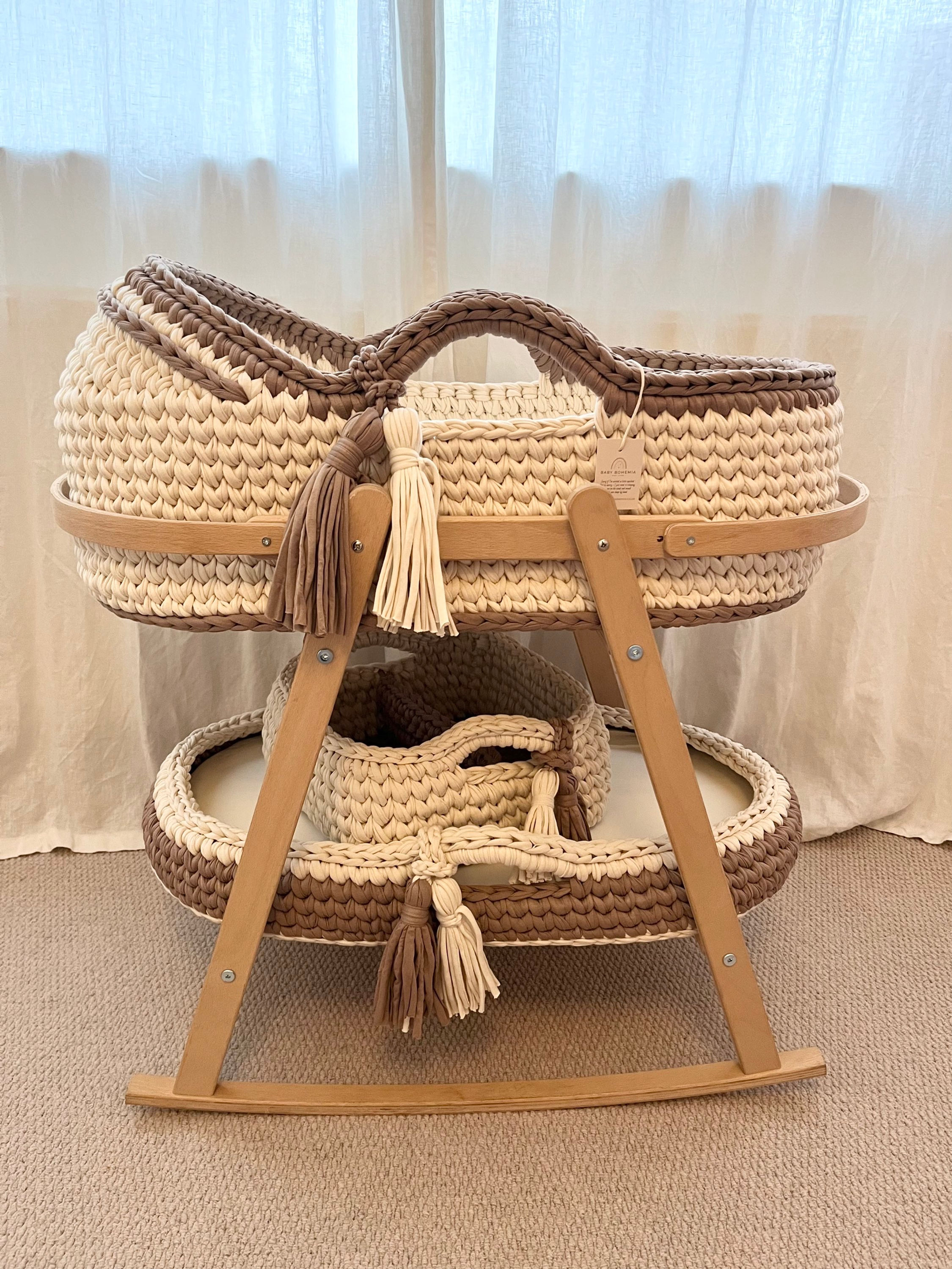 4 Pc Moses Basket Set