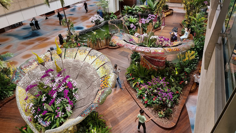 Glasblumen in Singapur