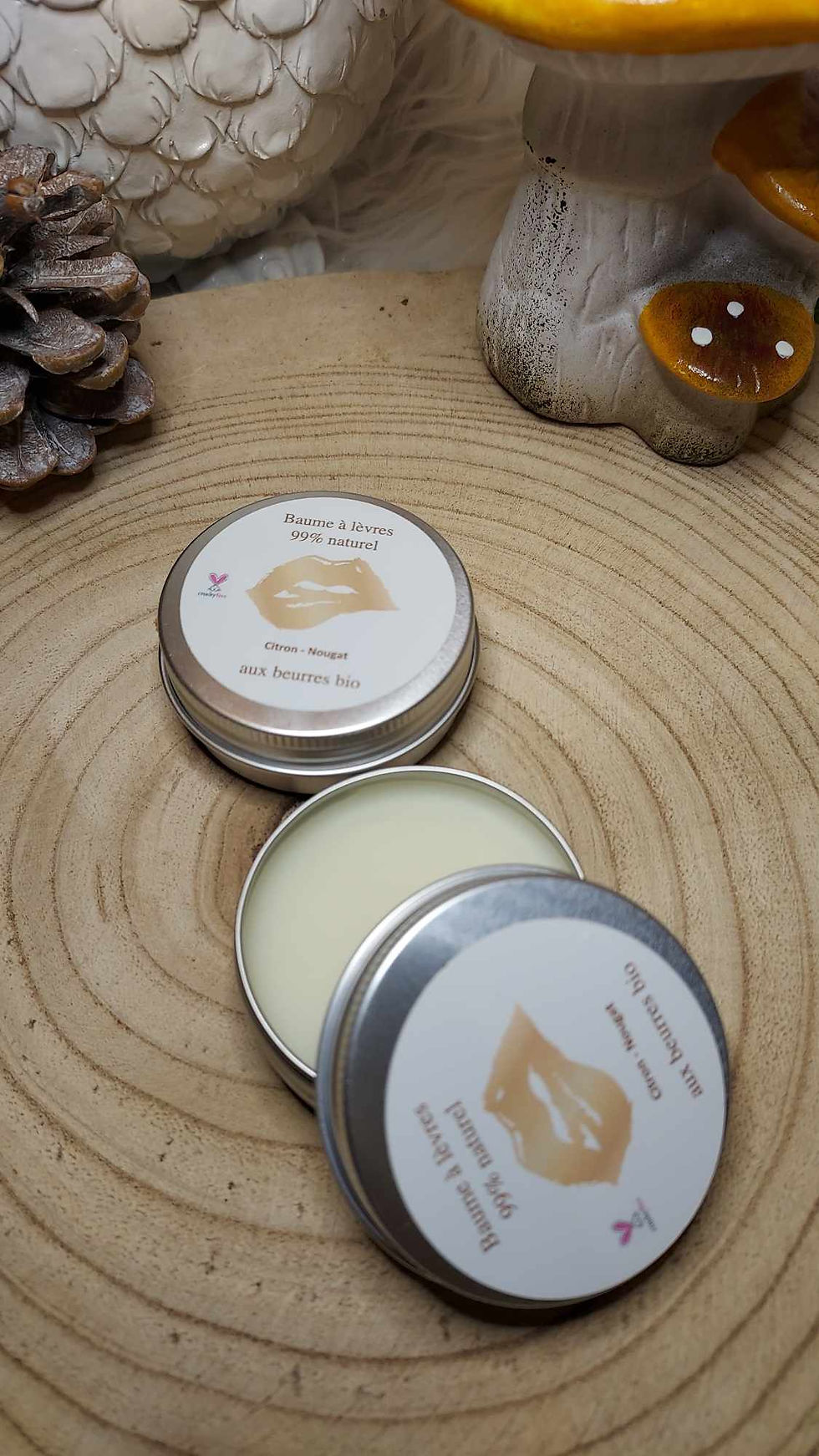 baume a lèvres, fabrication artisanale, atelier de la chouette nini