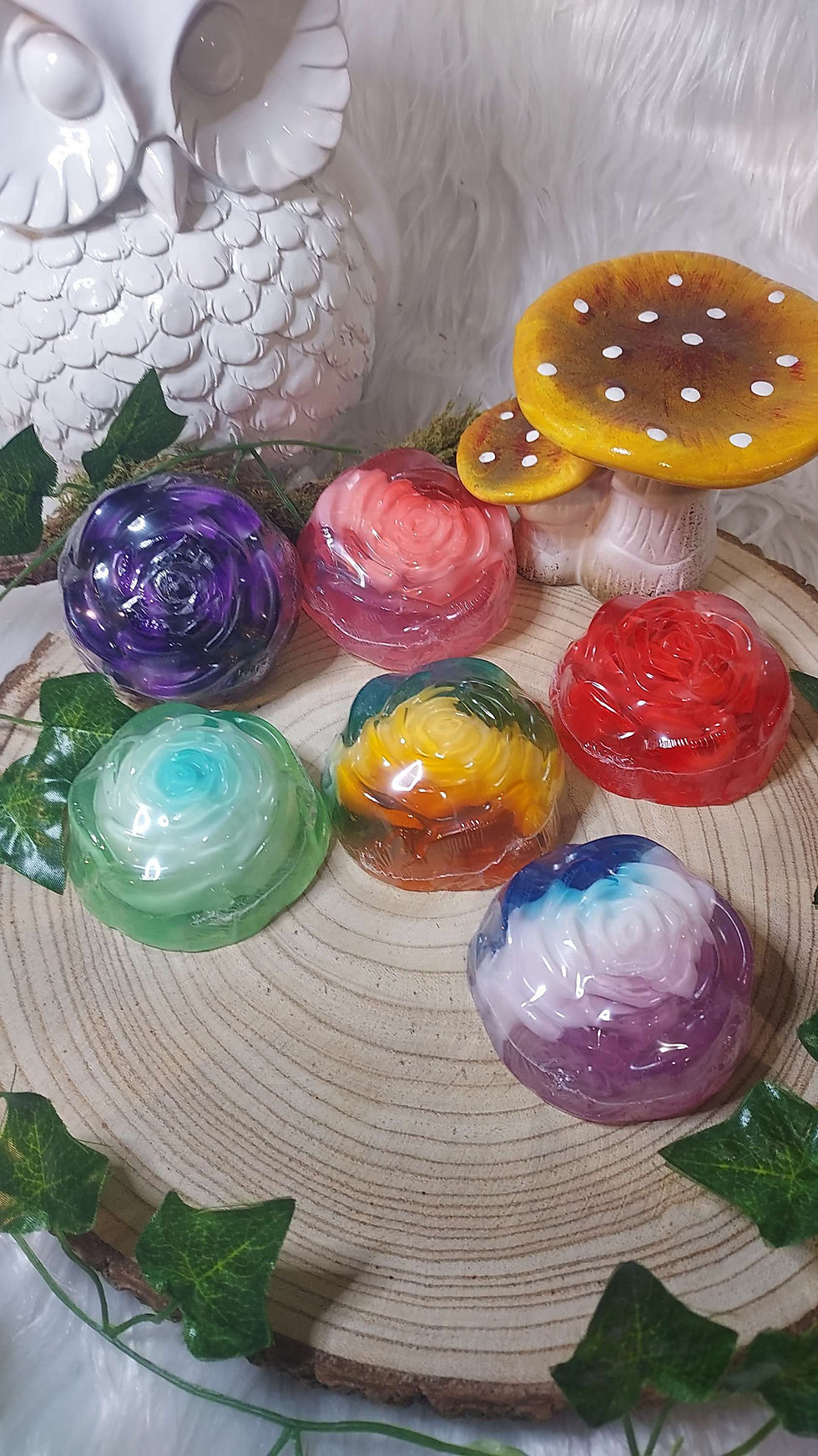 savon fleur glycerine, fabrication artisanale, atelier de la chouette nini