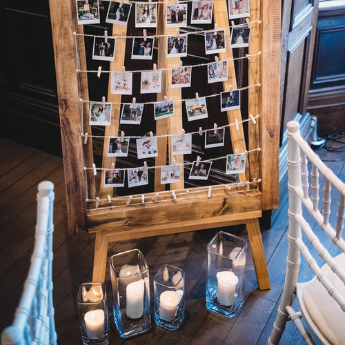 Polaroid Guest Book Frame Large Framed Photo Display Table Plan