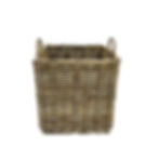 Large woven 100% rattan storage basket with handles
