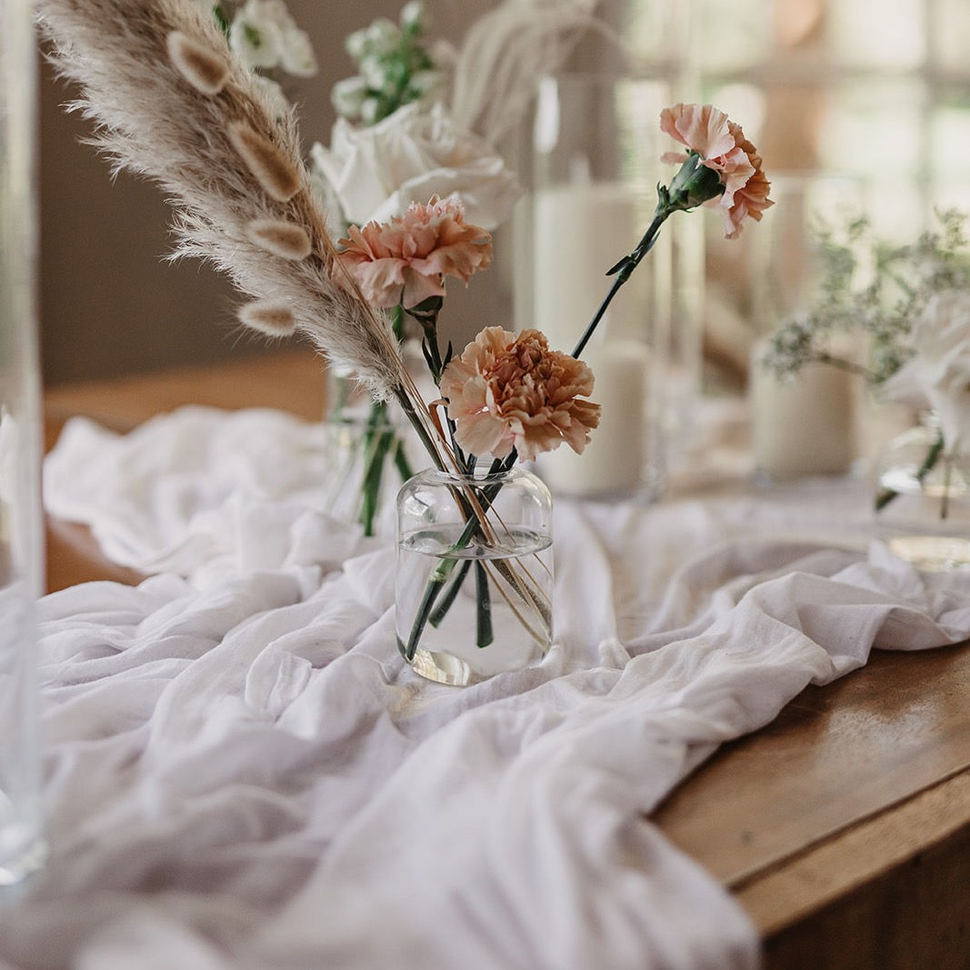 Ivory Relaxed Cotton Table Runners