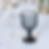 Dark olive glass goblet