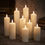Thumbnail: Set of nine slim LED battery operated church candles available for hire from Essex based hire company Party Squared