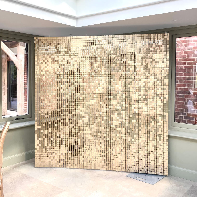 Thumbnail: Sequin shimmer wall champagne