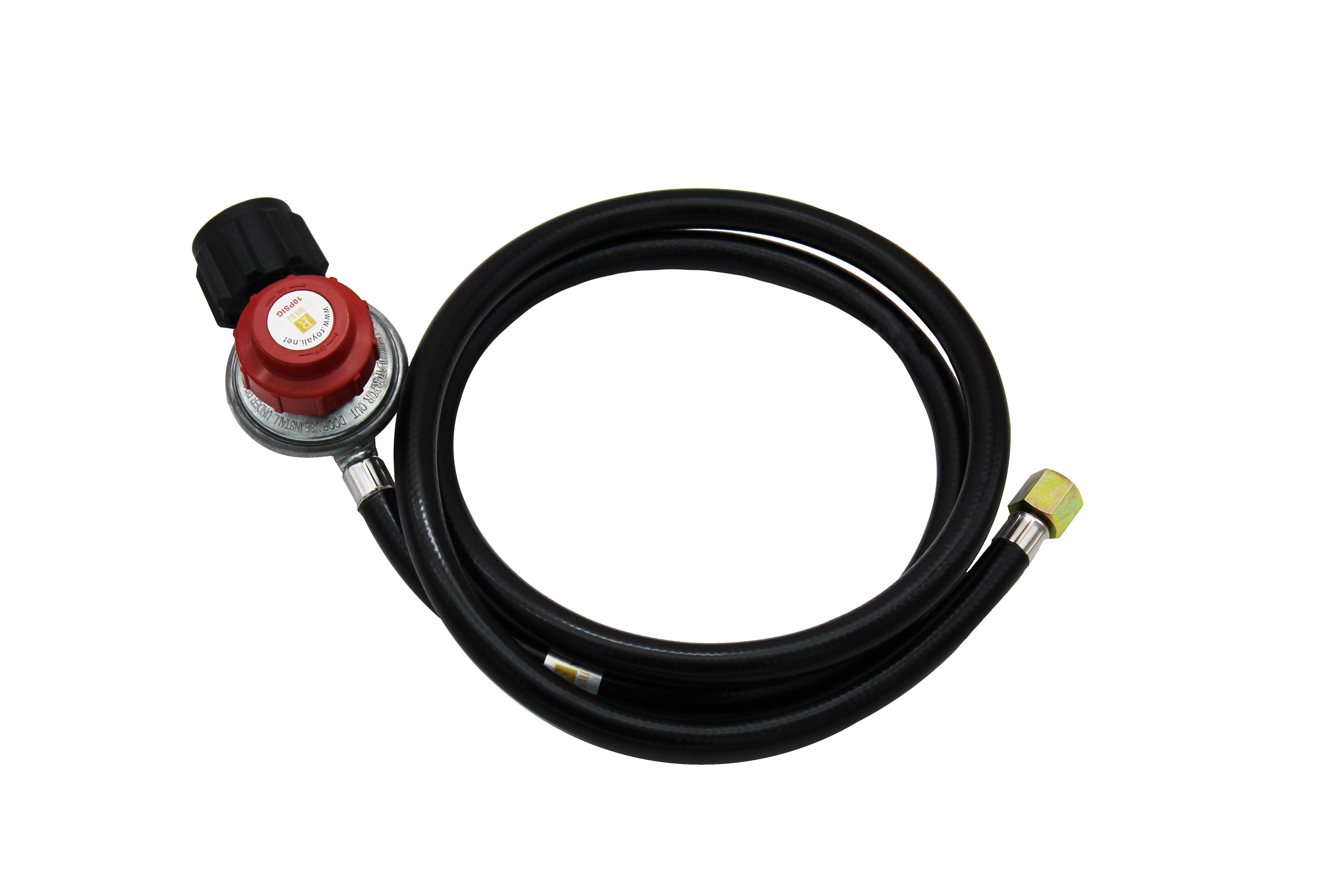 Royali Adjustable Propane Gas Regulator BBQ Grill Burner Fryer with 5ft