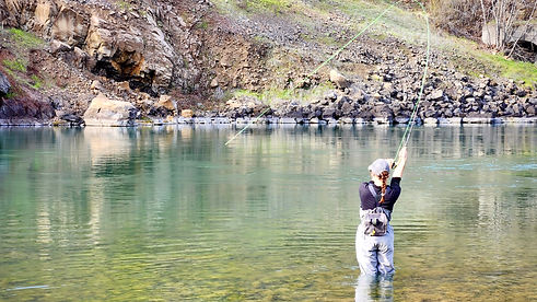 Woman Fly Fishing