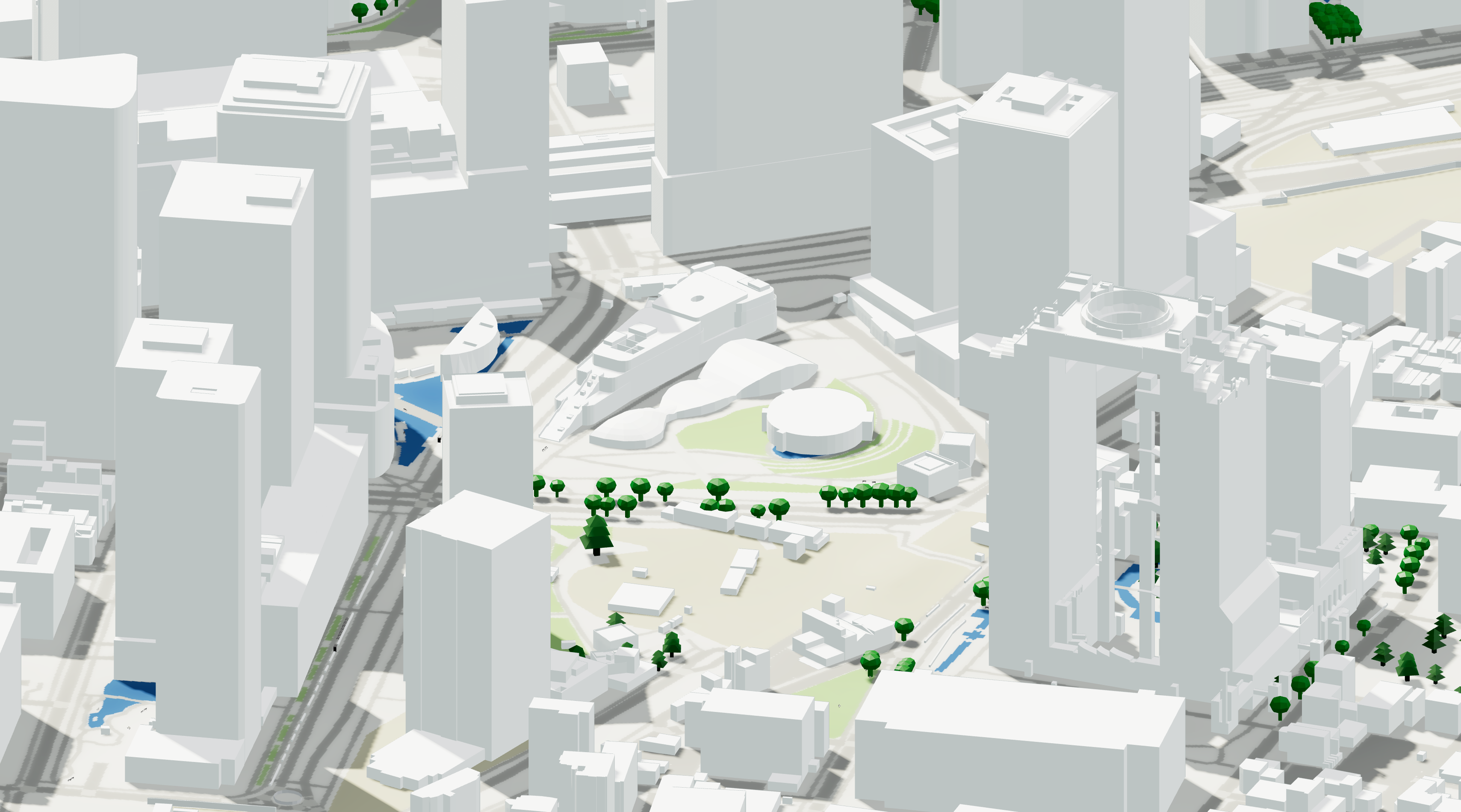 LOD2 building model of Osaka, Japan. Cityweft