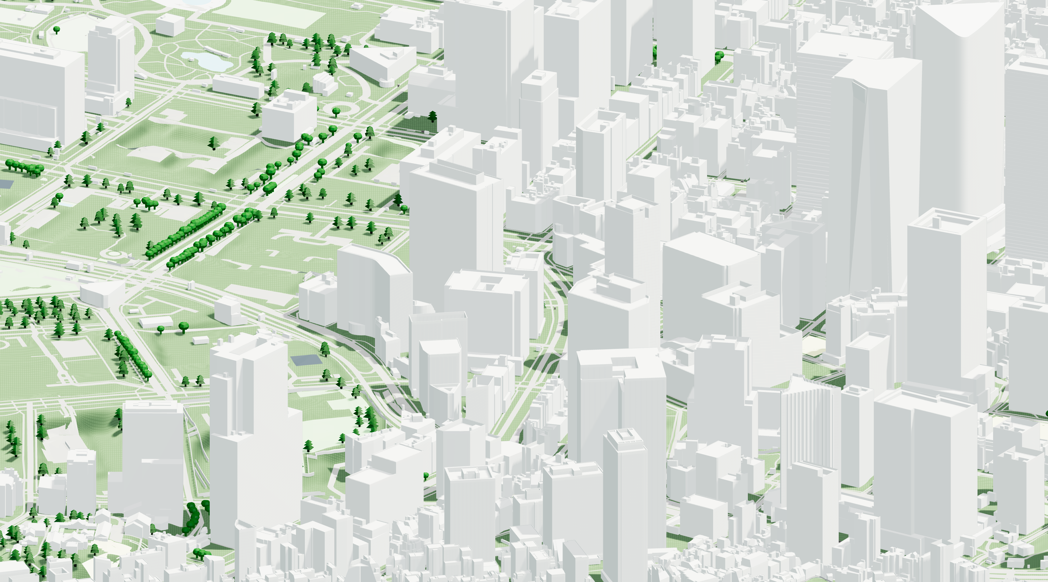 3D city model of Tokyo, Japan. 