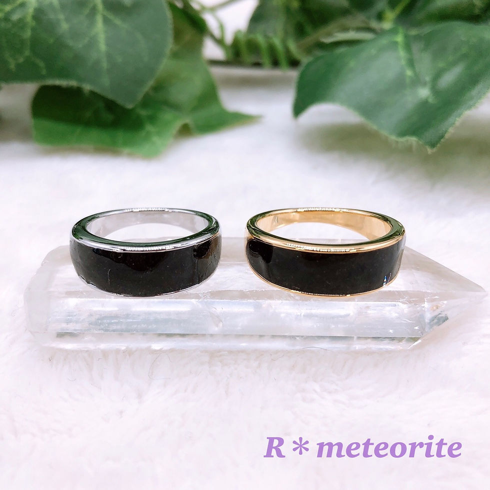 隕石パウダー★リング【限定】ギベオン100%の隕石パウダー使用!/ins-31