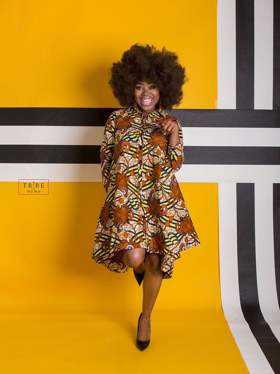 Lerato Shirt dress -Brown