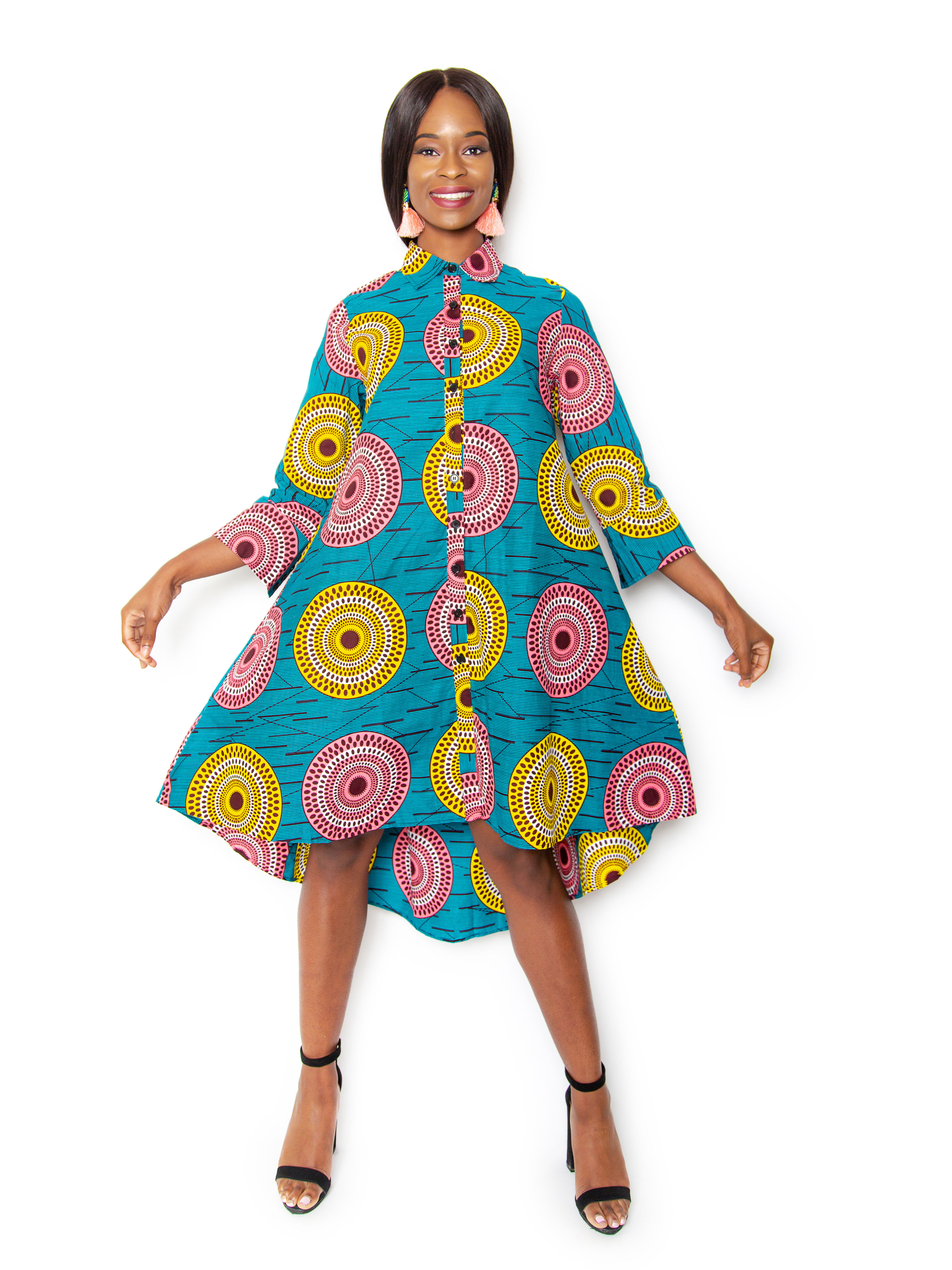 Lerato Shirt dress - Blue