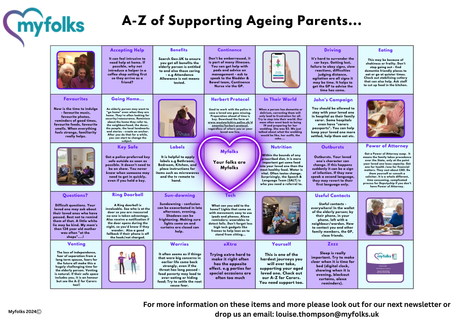 An A-Z Guide to Supporting Ageing Parents